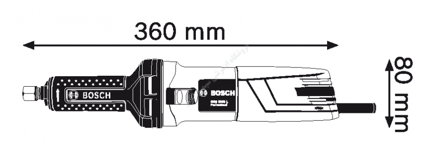 سنگ فرز انگشتی بوش مدل GGS 5000 L